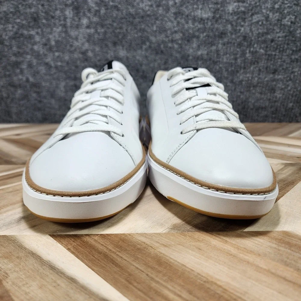 Cole Haan GrandPro Topspin Mens 11.5  WhiteLeather Sneakers Shoes C34226